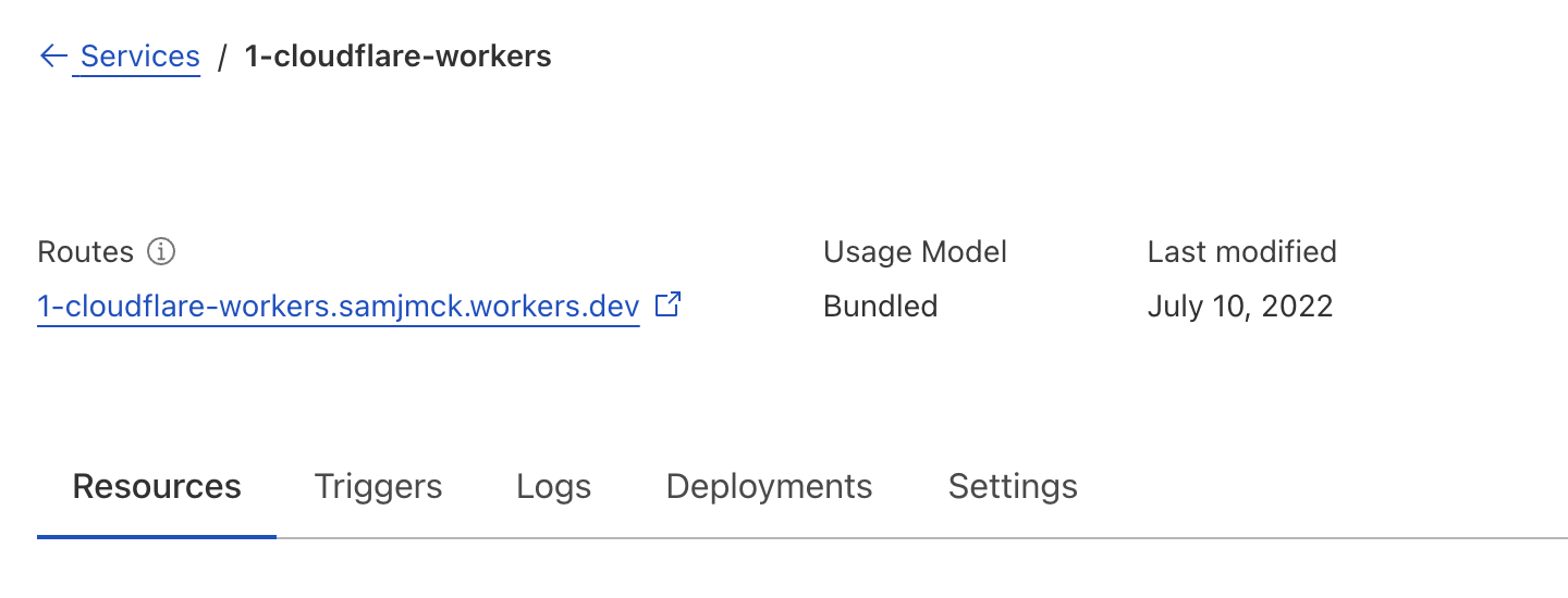 Cloudflare Workers deployed project